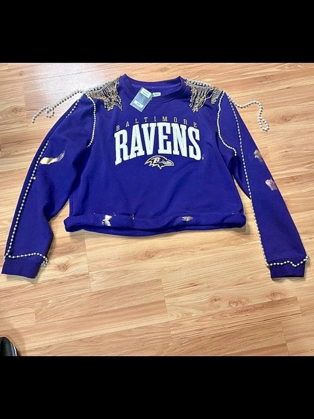 NFL Ravens Purple & Gold Size xl